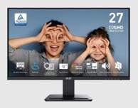 MSI Monitor PRO MP273U, 27", IPS, 4K UHD, 60 Hz, crni